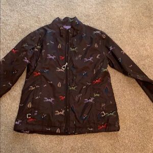 Ariat kids horse rain jacket size 8 EUC
